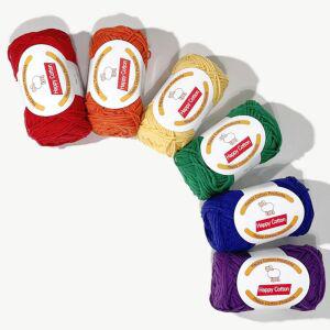 해피코튼 뜨개실 코바늘실 해피코튼실 아기실 10+1 인형 털실