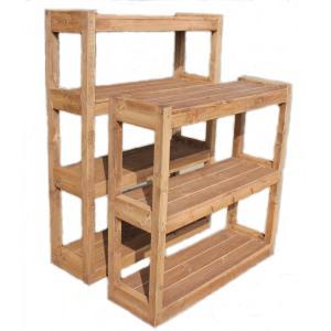 sst 화분진열대 받침대 정리선반 인테리어 원목화분정리대 목재 나무 방부목 스탠드