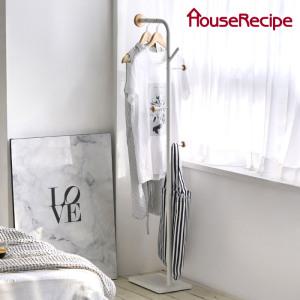 [하우스레시피] 바인 키 낮은 철제 스탠드 옷걸이 2종 - 행거 수납 긴옷 코너 미니 옷방 고정식 일자