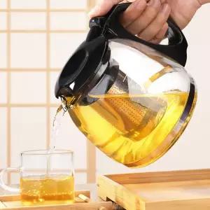 로하티 블랙핸들 내열 티포트 1.1L 홈카페 티타임 차포트