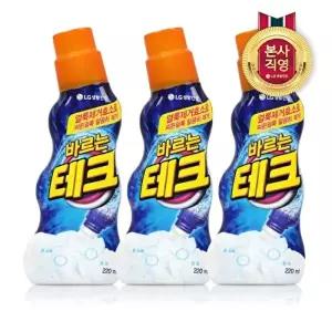 [LG생활건강]바르는 테크 강력한 젤타입 얼룩제거제 220mL X 3개