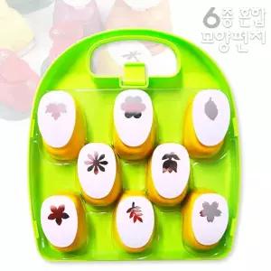 [솔로몬샵][오늘출고] 포코스 모양펀치 8종꽃모양 중형세트/R-25/포코스모양펀치