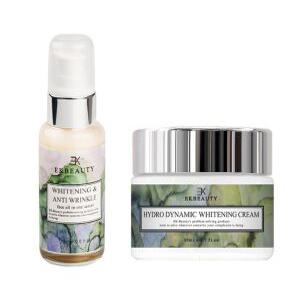 이케이뷰티 미백 주름 올인원세럼+ 강력 미백크림 2종세트 기미 검버섯 잡티 주름 개선