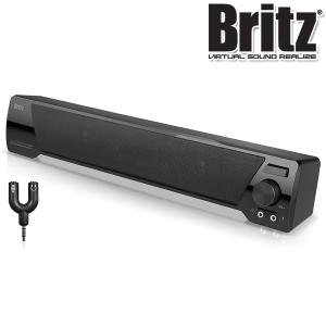 브리츠 BA-R1 SoundBar 사운드바 스피커 PC 컴퓨터 노트북 USB전원 헤드셋 마이크단자 Y젠더포함