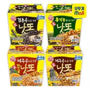 [본사직영][4+4] 오뚜기 생낫또(검은콩/유기농콩/제주콩 생감귤/제주콩) 4종 골라담기