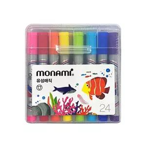 모나미 유성매직 24색 둥근닙