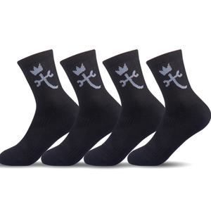 까스텔바작 CSW-02 쿠션 압박 중목양말 블랙 M 4족세트, 1개