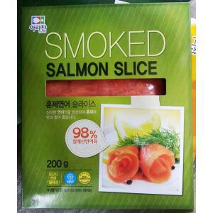 씨글로벌 훈제연어슬라이스 200g 20개