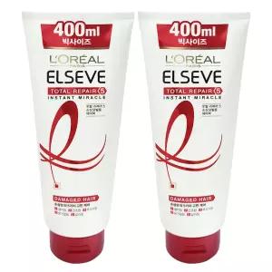 로레알 토탈리페어5 인스턴트 미라클 헤어팩 400ml 2개