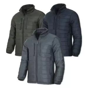 꽃중년 남자 경량패딩 겨울 작업복 점퍼 보온 방한 얇은 돕바 바람막이 상의 발열 단체복 동계 빅사이즈