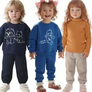 코코비 겨울 기모 상하복 팬츠 티셔츠 아동복 등하원복