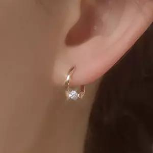 [더블유비엘]14k post 루엘 원터치 링귀걸이   (윙블링)