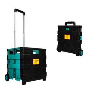 박스형 폴더카트(대)/접이식 핸드캐리어 쇼핑바구니 마트 캠핑용 분리수거