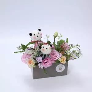 두근두근 판다 화이트데이 발렌타인데이 어버이날 스승의날 생일 기념일 감사 프로포즈 선물 축하 꽃배달