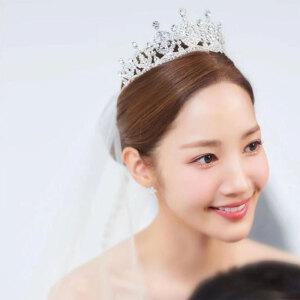 유아 성인 웨딩 돌잔치 생일파티 블링블링 공주 티아라 왕관 머리띠