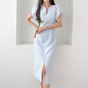 금찌 로제 날개 원피스  ST6730D