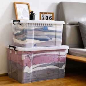 초대형 리빙박스 200L 정리함 이삿짐 물건 수납함 투명 대용량 가정용