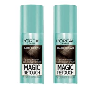 로레알 매직 리터치 새치 커버 스프레이 75ml 2개 흑색 어두운갈색 흑채스프레이