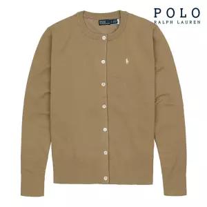 [POLO RALPH LAUREN] 폴로 랄프로렌 여성 코튼 블렌드 가디건 카멜