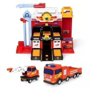 타요 자동차 플레이 더블 세트 액션 소방센터 구조센터 크리스마스 장난감 자동차 코스트코