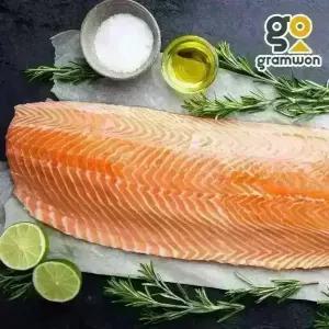 노르웨이 생연어 반마리 필렛 2.3kg 슈페리어등급 업소용 도매 통연어