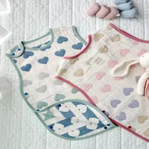 갤러리아 출산선물/백일선물/조카선물 [크레므앙팡] 봉봉 거즈 수면조끼 (S/