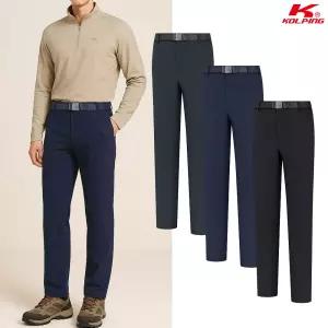 콜핑 2203PK871M 소프트 기모 본딩 스판 일자핏 남자 겨울 등산바지