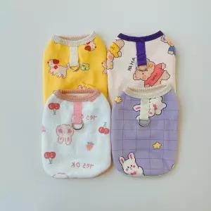 코코스튜디오 강아지 옷 해피독 벨벳 하네스 나시티