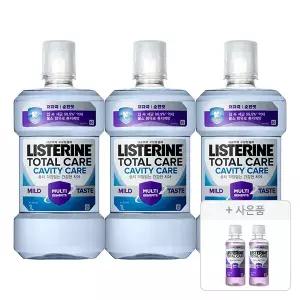 리스테린 캐비티케어 마일드 750ml, 3개 + 증정(토탈케어 마일드 100ml, 2개)