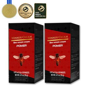 남성전용 단련 강화 마사지 봉독 위너크림파워 2g 10매, 2개(20매)