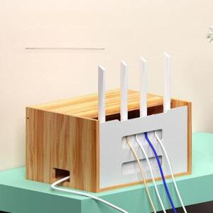 공유기 정리함 셋톱박스 거치대 수납용품 티비선 정리 와이파이