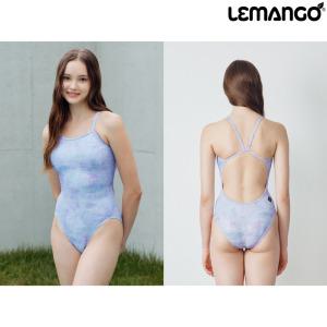 르망고 4483 이브닝글로우 스카이퍼플 여성 원피스 수영복 LEMANGO