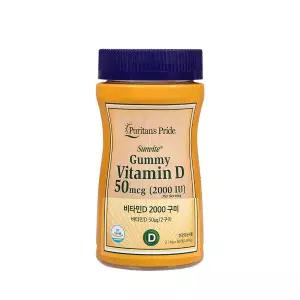 퓨리탄프라이드 비타민D 2000 (60개/30일) 구미 딸기오렌지맛  (26년4월1일)