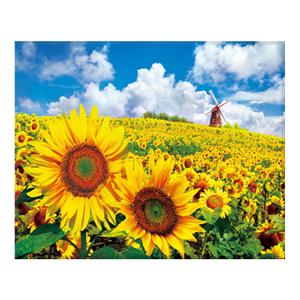 DIY 보석십자수 파란 하늘아래 풍차와 해바라기 40x50cm 캔버스형