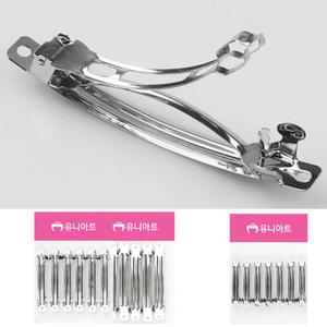 자동머리핀 헤어핀 악세사리 집게핀 만들기재료 핀대 공예품 부속품 삔대 DIY (5개)