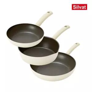 국내생산 향균 99.89% 실바트 순수 IH 프라이팬 3종 세트(20팬/24멀티/28팬)