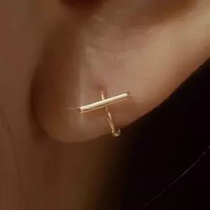 [더블유비엘]14k post 루니 원터치 링귀걸이 (윙블링)