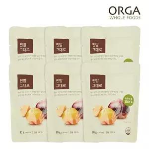 [풀무원]ORGA 찐밤 그대로(80g) x 6봉