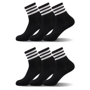 프로스펙스 남성용 스포츠 논쿠션 중목 양말 D타입 6p 세트 블랙