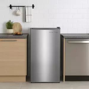 쿠잉 미니냉동고 FR-S60 메탈 60L 스탠드 소형 가정용 원룸 음쓰