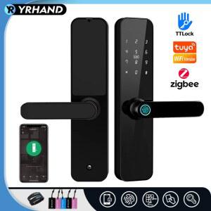 도어락 F7 Tuya wifi fechadura eletronica 디지털 지문 전기 도어 잠금 장치 Zigbee Ttlock 원격 해제 Wifi 스마트