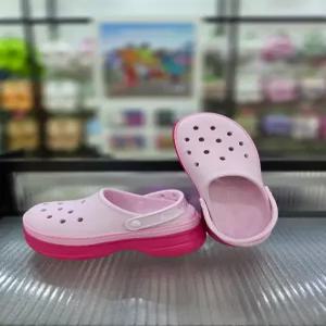 [크록스]여성 키높이 샌들 클래식 스택드 클로그 211355-6ZQ