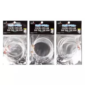 우럭 바늘 채비 선상 낚시 어피 2단 3단 서해 남해 침선 기둥줄