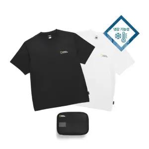 내셔널지오그래픽 N255UPA010 남녀공용 메이스 기능성 2PACK 반팔 티셔츠 3가지색상 376198