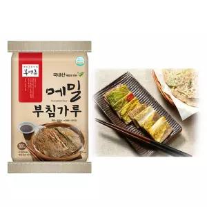 봉평촌 국내산 메밀 부침가루 메밀 40% 800g 3개