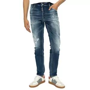 [디스퀘어드2][국내배송] 디스퀘어드2 디스트레스드 쿨가이 진 남성 청바지 S74LB1585 S30664 470