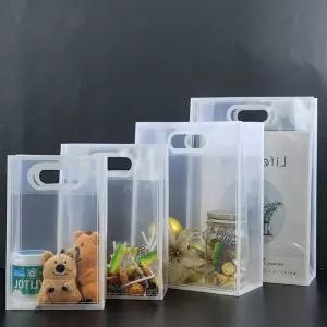 투명 PP 선물백 선물 가방 손잡이 쇼핑백 미니 소형 대형 포장 3개