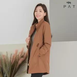 [PAT 여성] 허리 스트링 경량 패딩 코트_1H61106