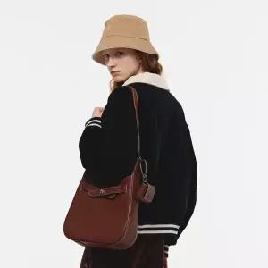 [캉골](강남점)루나 레더 라지 크로스백 3367 브라운