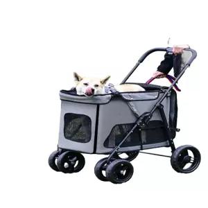 대형견 웨건 접이식 강아지 유모차 리트리버 개모차